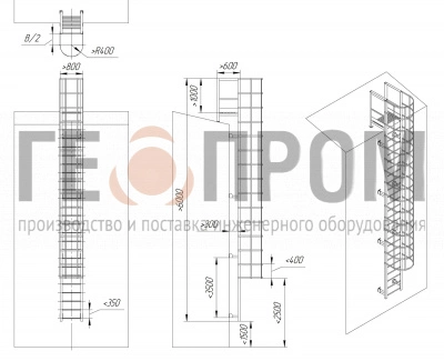 лестница пожарная п1-2