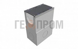 пескоуловитель бетонный super dn200 h=700 с решеткой чугунной вч (комплект) кл. d400

